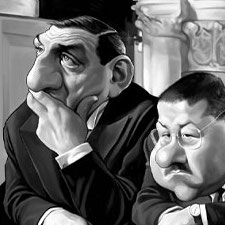 La scene de l'eglise