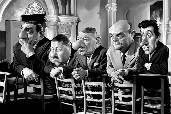 La scene de l'eglise