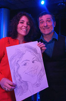 Exemple de caricature en direct