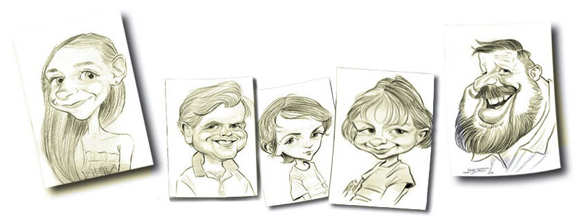 Bandeau de la partie : Caricatures en direct