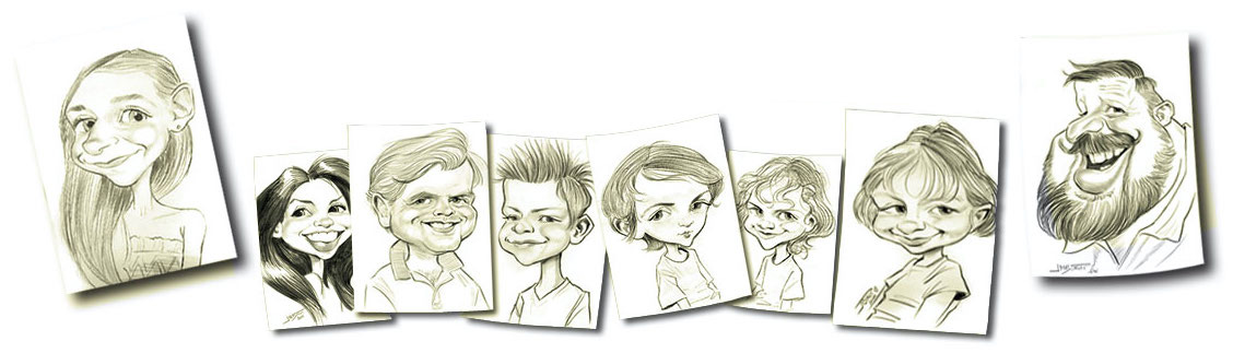 Bandeau de la partie : Caricatures en direct